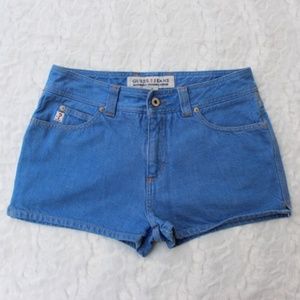GUESS HIGH WAIST DENIM BLUE JEAN SHORTS